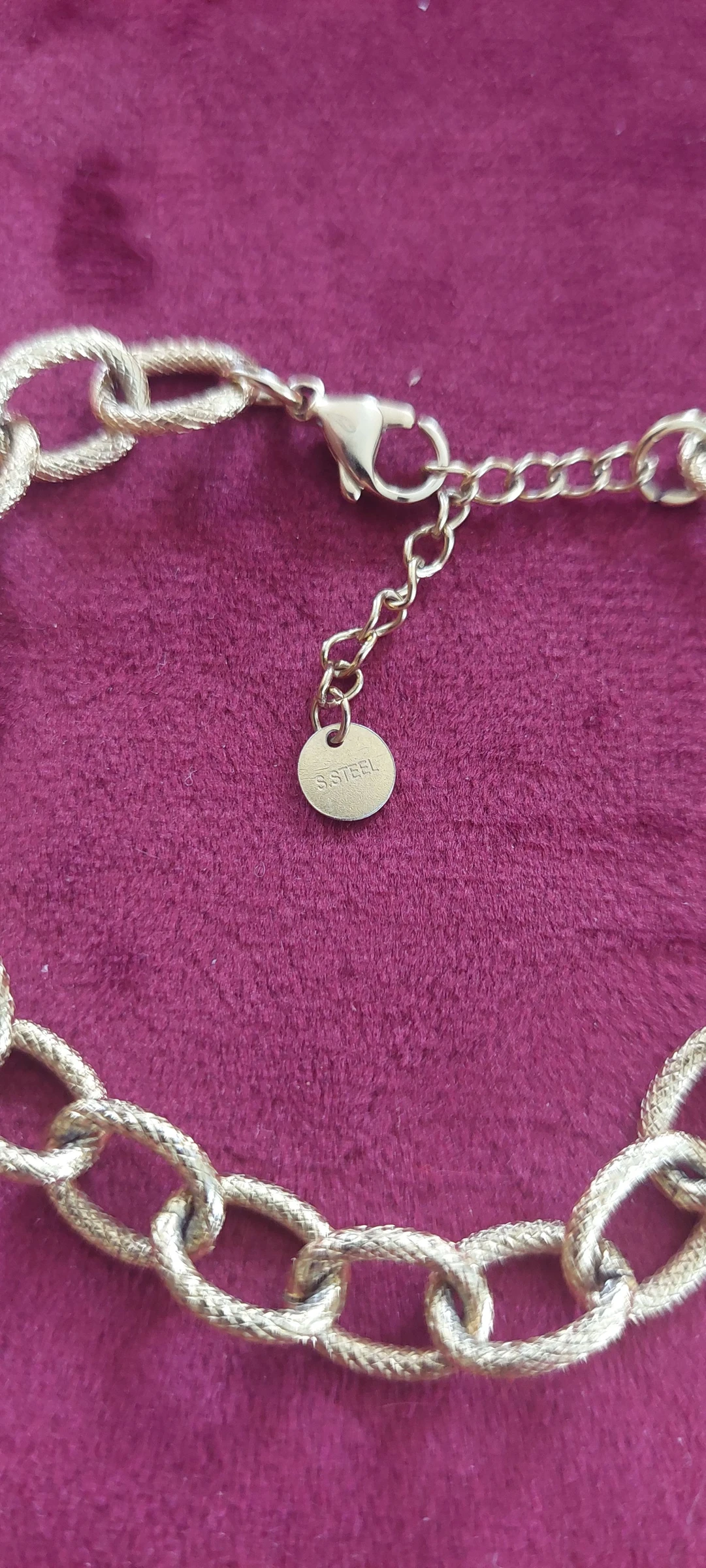Mooie gouden armband DOTTILOVE van roestvrij staal – Grote schakel 🌟 – photo 4